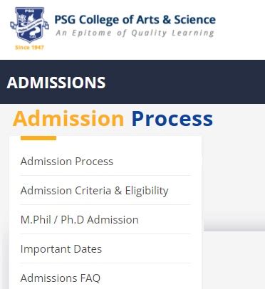 PSG College Admission of Arts and Science Coimbatore 2025 Application Form Last Date, Cutoff ...