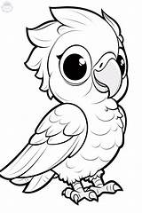 Parrot Coloring Pages sketch template