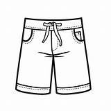 Coloriages De Shorts sketch template