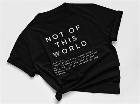 Not of This World T-shirt, Trendy Christian Shirt, Christian Shirt for ...