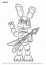 Fnaf Toy Bonnie Coloring Pages  Learn How To Draw From Five sketch template