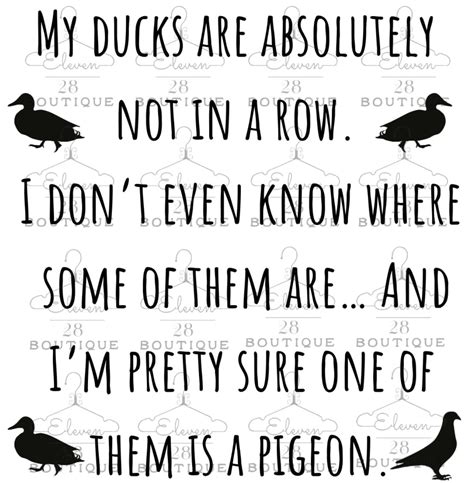 My Ducks Are Absolutely Not in A Row Digital File, PNG, SVG - Etsy Australia