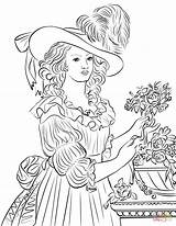 Marie Antoinette Coloring Page Pages sketch template
