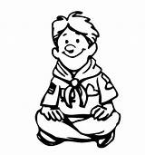 Boy Scout Pages Coloring sketch template