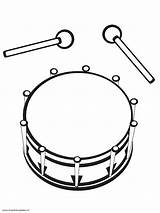 Kleurplaat Trommel Muziekinstrumenten Instrument Schlagzeug Drums  sketch template