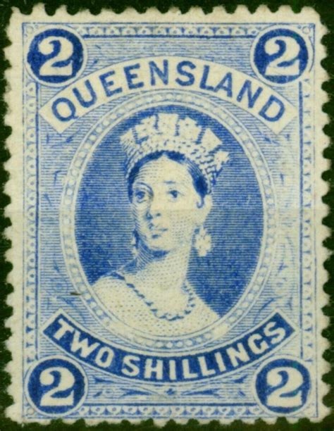 Queensland 1886 2s Bright Blue SG157 Fine & Fresh MM | Australia & Oceania - Australia, Stamp ...