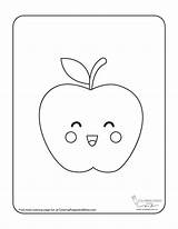 A Apple Coloring Pages sketch template