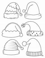Santa Hat Templates & Coloring Pages  FREE Printabulls sketch template