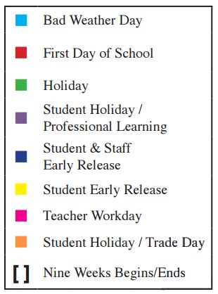 Parkway Elementary - School District Instructional Calendar ...