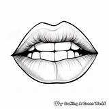 Lips Coloring Pages  Free & Printable sketch template