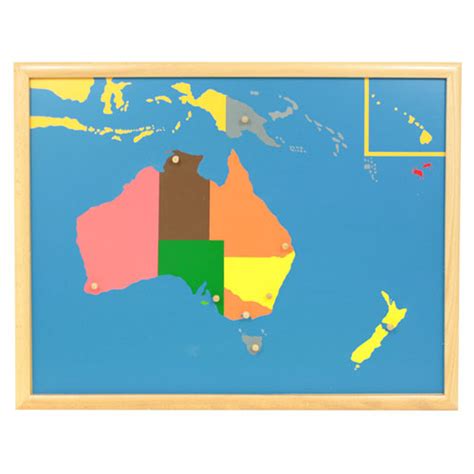 Australia Puzzle Map Montessori materials | Thinkamajigs