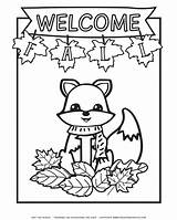 Coloring Pages Fall Autumn sketch template