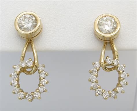 14k Yellow Gold 1.80ctw Diamond Stud Earrings | Property Room