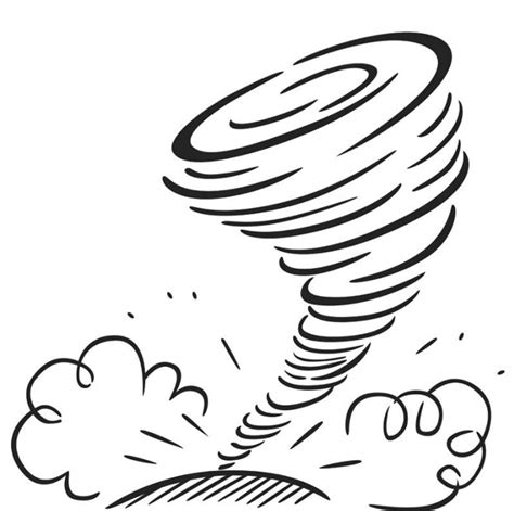 Drawing Tornado coloring page - Download, Print or Color Online for Free
