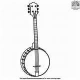 Banjo Coloring Pages sketch template