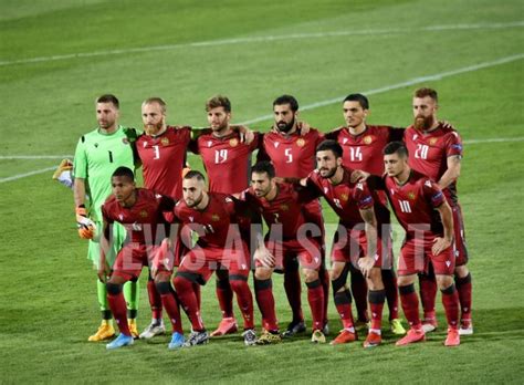 Football Federation of Armenia posts on Facebook photo of team in dressing room after victory ...