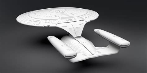 Enterprise D scale model 3D model 3D printable | CGTrader