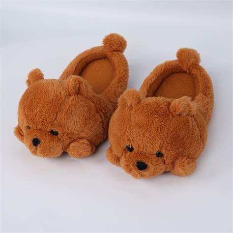 Cute Teddy Bear Plush Slippers – whooptrading