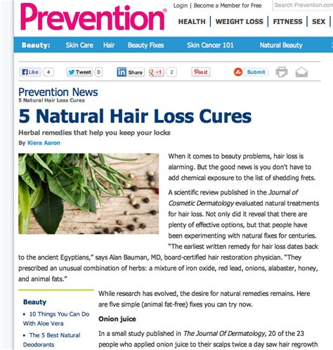 Celebrity Hair Loss: 5 Natural Hair Loss Cures - Prevention.com
