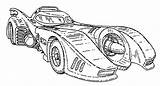 Batman And Batmobile Coloring Pages sketch template
