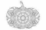 Halloween Pumpkin Mandala Coloring Page Graphic By Marbledesign  sketch template