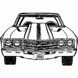 1969 Chevy Chevelle SS Coloring Page · Creative Fabrica sketch template