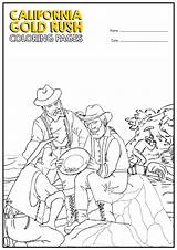 California Gold Rush Coloring Page Pages sketch template
