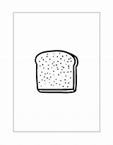 Bread Coloring Pages – Printable FREE sketch template