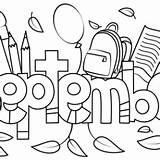 September Coloring Pages sketch template