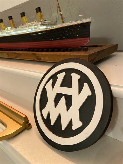 Harland & Wolff Shipbuilder Logo / Titanic Shipbuilder / | Etsy