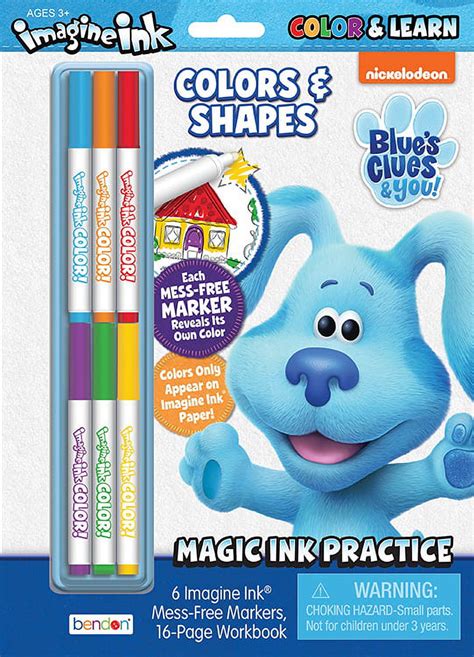 Nickelodeon Blue's Clues and You 16 Page Imagine Ink Learning Activity ...