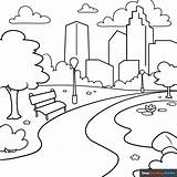 Playground Coloring Page sketch template