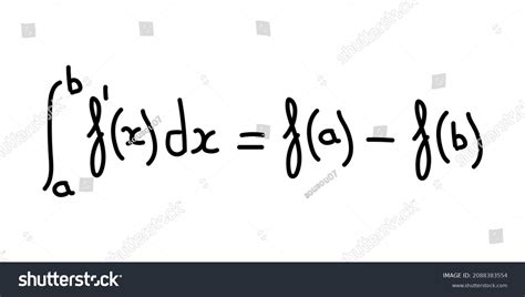 Fundamental Theorem Calculus Stock Vector (Royalty Free) 2088383554