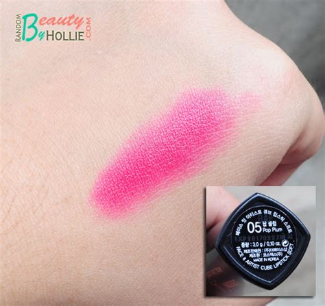Random Beauty by Hollie: The Face Shop FaceIt Artist Cube Lipstick Review