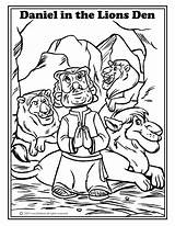 Daniel Coloring Pages Den Bible Lions Lion Testament Old Printables  sketch template