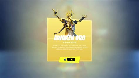 Fortnite Awaken Oro Challenges - Free Wrap and Pickaxe - Fortnite Insider