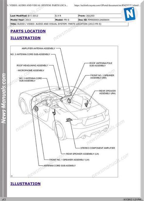 Toyota 2013 Scion Fr S Repair Manual