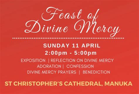 Divine Mercy Feast devotions, Cathedral - Catholic Voice