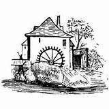 Watermill Coloring Pages sketch template