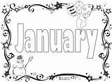 January Coloring Pages For Kids sketch template