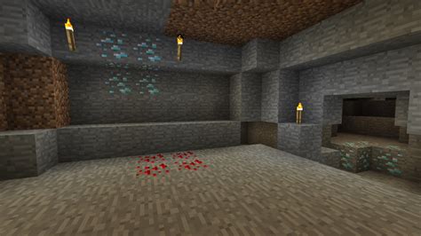 Underground Minecraft Cave Background