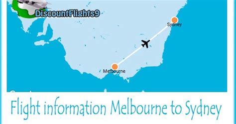 Flight information from Melbourne to Sydney