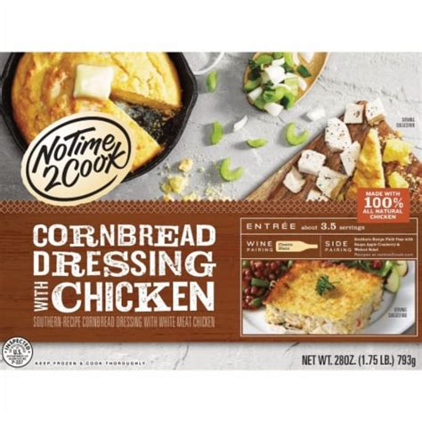 No Time 2 Cook Cornbread Dressing with Chicken Frozen Meal, 28 oz - Fry’s Food Stores