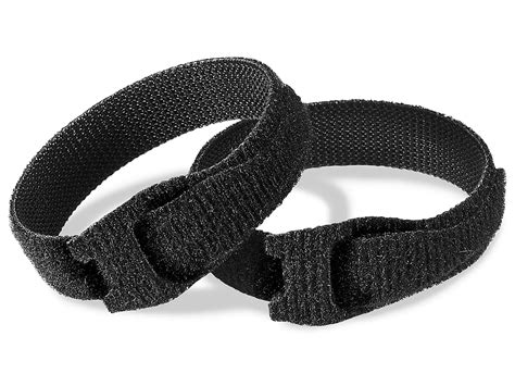 Velcro® Brand Cable Ties - 3/4 x 8", Black S-17102 - Uline