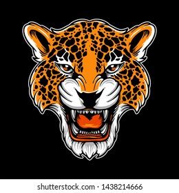 Angry Cheetah Face Vector Design Stock Vector (Royalty Free) 1438214666 ...