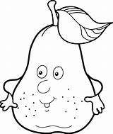 Pear Coloring Pages sketch template