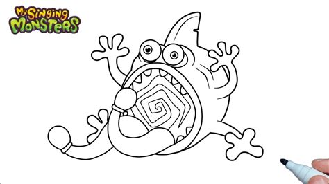 How to draw a Pummel from My Singing Monsters step by step - YouTube