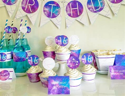 Galaxy Birthday Party Package Galaxy Space Theme Teen