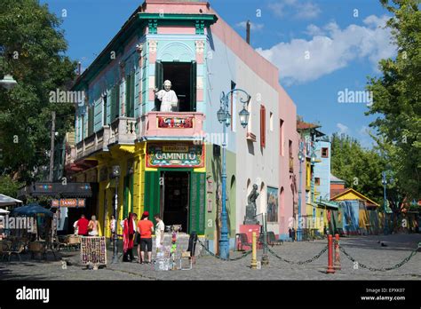 Landmark square Caminito La Boca Buenos Aires Argentina Stock Photo - Alamy