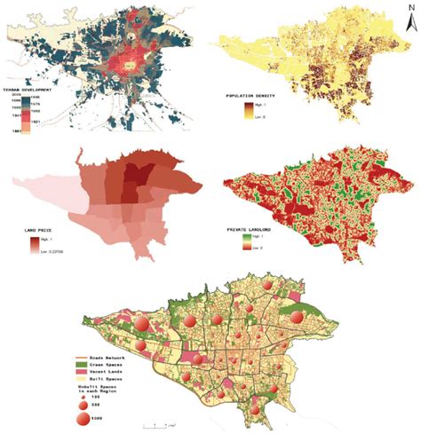 Tehran city analysis maps (resource: Tehran comprehensive plan). | Download Scientific Diagram